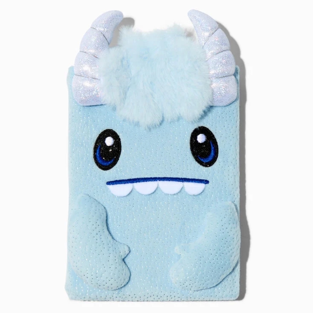 Claire's ShimmerVille  Icicrunch Plush Notebook-NWT